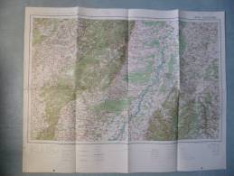 Carte N° 19 : Saverne / Karlsruhe - 1/200 000ème. Années 20. Sce Géographique Des Armées. - Topographische Karten
