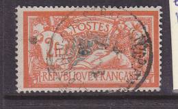 FRANCE N° 145 2F ORANGE ET VERT BLEU CENTRE TYPE MERSON ECUSON BRISE OBL - Nuevos