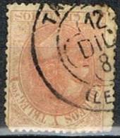 Sello 15 Cts Alfonso XII,  Fechador Trebol TARREGA (Lerida), Num 210 º - Used Stamps