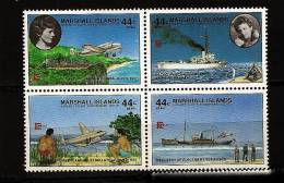 Marshall 1987 N° PA 12 / 5 ** Avion, Aviation, Vol Circumterrestre, Amelia Earhart, Nouvelle-Guinée, Marine Japonaise - Marshall Islands