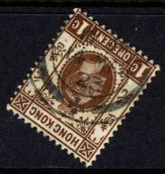 Hong Kong 1921-37 1c Wmk Mult Script CA Used At 10 AM On 14th Mar,1923 VFU - Used Stamps