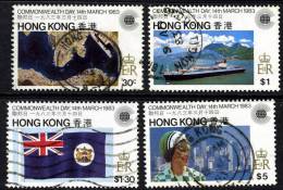 Hong Kong 1983 Commonwealth Day Set VFU - Ungebraucht