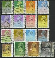 Hong Kong SG538b-615 1987 10c-$50 QEII With High Value VFU - Ungebraucht