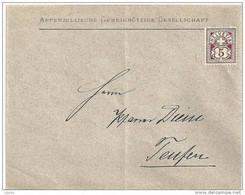 Motiv Brief  "Appenzellische Gemeinnützige Gesellschaft"            Ca. 1890 - Storia Postale