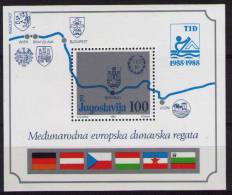 YUGOSLAVIA  European Danube Regatta - Blocks & Sheetlets