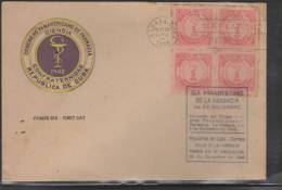 O) 1948 CUBA, SCIENCE FELLOWSHIP, PHARMACY SEAL, FDC MINT. - FDC