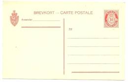 LBL15 - NORVEGE EP CP 10 Ö NEUVE - Postal Stationery