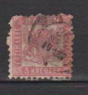 ALLEMAGNE ANCIENS ETATS BADE 1862-64 FOND BLANC  N°17 Oblitéré - Used