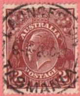 AUS SC #29  1924 King Geoge V, W/SON "TASMANIA / 2OC24" CV $11.00 - Used Stamps