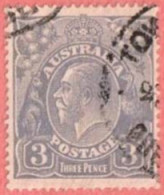 AUS SC #30  1924 KING GEORGE V CV $7.00 - Used Stamps