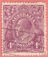 AUS SC #32  1921 KING GEORGE V CV $16.00 - Used Stamps