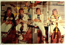 Musik Poster  - Bay City Rollers  -  Rückseitig Gruppe Sweet  -  Ca. 78 X 52 Cm  -  Von Bravo  1976 - Plakate & Poster