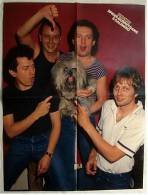 Poster Musik-Gruppe  Spider Murphy Gang  -  Rückseitig  Frank Zander In 3D  - Ca. 37 X 49 Cm  -  Von Popcorn Ca. 1982 - Manifesti & Poster