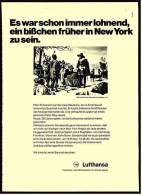 Reklame Werbeanzeige  Lufthansa  -  Es War Schon Immer Lohnend, Ein Bißchen Früher In   , Von 1976 - Pubblicità