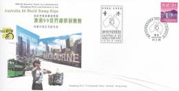 Hong Kong 1999  Australia 99 World Stamp Expo, Souvenir Cover - Autres & Non Classés