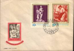 Romania-First Day Cover 1967-Art Reproductions, Paintings By Cranch And  Dumitrescu - Impresionismo