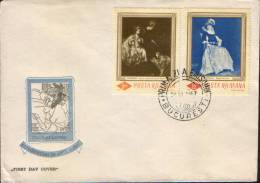 Romania-First Day Cover 1967-Art Reproductions, Paintings By Rembrandt And Andreescu - Rembrandt