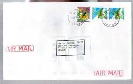 Lettre Cover Par Avion Via Air Mail Du Japon Japan Nippon Pour La France - QSL - CAD 19-04-2006 / 3 Tp Oiseau & Insecte - Lettres & Documents