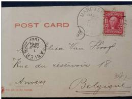 A3012     CP   1907  TO BELGIUM - Storia Postale