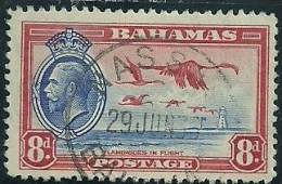 Bahamas 1935 Birds Aves Oiseaux Vegels  George V - Greater Flamingo  - Phoenicopterus Ruber Canc - Flamingos