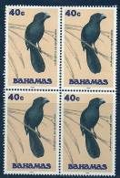 Bahamas 1991 Birds Aves Oiseaux Vegels  - Smooth-billed Ani - Crotophaga Ani Block Of 4 MNH - Coucous, Touracos