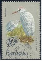 Barbados 1979 Birds Aves Oiseaux Vegels - Herons, Bitterns - Cattle Egret Bubulcus Ibis  Canc - Ooievaars