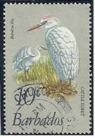 Barbados 1979 Birds Aves Oiseaux Vegels - Herons, Bitterns - Cattle Egret Bubulcus Ibis  Canc - Cicogne & Ciconiformi