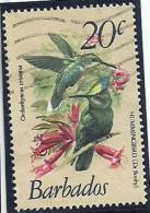 Barbados 1979 Birds Aves Oiseaux Vegels - Hummingbirds -  Antillean Crested Hummingbird - Orthorhyncus Cristatus  Canc - Hummingbirds