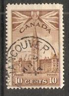 Canada  1942-48  King George VI  10c  (o) - Oblitérés