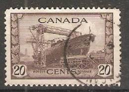 Canada  1942-48  King George VI  20c  (o) - Used Stamps