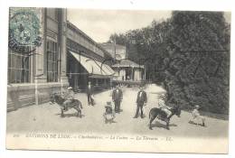 Charbonnières-les-Bains (69) : Promenade Sur ânes Près De La Terrasse Du Casino En 1908 (animée). - Charbonniere Les Bains