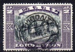 GREECE 1924 Byron Centenary. - 2d Byron At Missolonghi  FU - Used Stamps