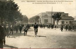 90-TERRITOIRE DE BELFORT--BELFORT / SORTIE DES OUVRIERS DE LA ST ALSACIENNE   ECRITE ‹(•¿• )› - Belfort - Ville