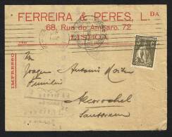 PORTUGAL - Carta Publicitária Ferreira & Peres, Lda. Lisboa - Alcorochel - Storia Postale