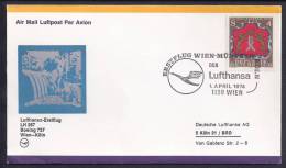 FIRST FLIGHT - Lufthansa LH267 Wien-Köln - 01 April 1974 - Primi Voli