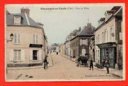 60 - CHAUMONT En VEXIN - Rue De Méru. (belle Animation, Automobile) - Chaumont En Vexin