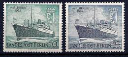 Berlin - Paquebot YT 111-112** / Taufe Des Motorschiffes "Berlin" Mi.Nr.126-127** - Unused Stamps
