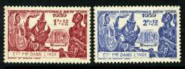 French:Indian Set. SG119-20 1939  New York World's Fair UNUSED - Andere & Zonder Classificatie