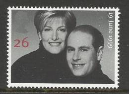 GRANDE BRETAGNE , 26 , His Royal Highness Prince Edward CVO & Miss Sophie Rhys-Jones , 2001 - Unused Stamps