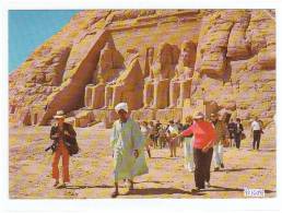 PO5498# EGITTO - EGYPT - ABOU SIMEL - TEMPIO DI RAMSES II - FOTOGRAFO  VG 1983 - Abu Simbel Temples