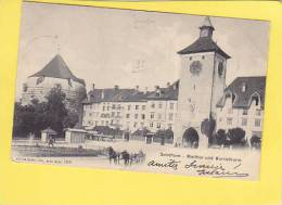CPA - CH - SOLOTHURN - Bielthor Und Burristhurm - Attelage  Lith. Saint Imier 1936 - Andere & Zonder Classificatie