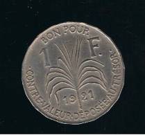 GUADALOUPE - 1 Franc 1921  KM46 - Guadeloupe Und Martinique