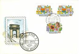 HUNGARY - 1971. Cover -100th Anniversary Of Hungarian Stamp With Special Cancel. : Towns Of Danube Bend - Vác - FDC