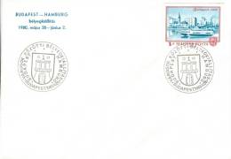 HUNGARY - 1980. Cover - Stamp Exhibition Between Cities - Budapest-Hamburg - FDC