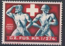 FP 62 - FELDPOST Troupes De Frontières GZ. FÜS. KP. I/274 - Labels