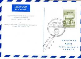HUNGARY - 1968. Airmail Cover - Special Flight Between Budapest Paris / Philatelic Exhibition - FDC