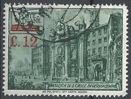 1952 VATICANO USATO BASILICHE SOPRASTAMPATO - VTT001 - Gebraucht