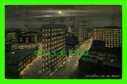 ATLANTA, GA - VIEW ON THE CITY, BY NIGHT - TRAVEL IN 1914 - PUB. BY I.F. CO - - Atlanta