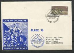 South Africa 1976 Cover  Special Cancel Elpex 76 - Cartas & Documentos