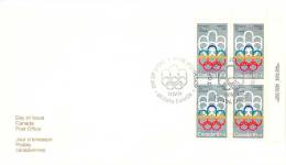 1974  Montreal Olympic Games Symbol Sc  B2   UR Plate Block Of 4 - 1971-1980